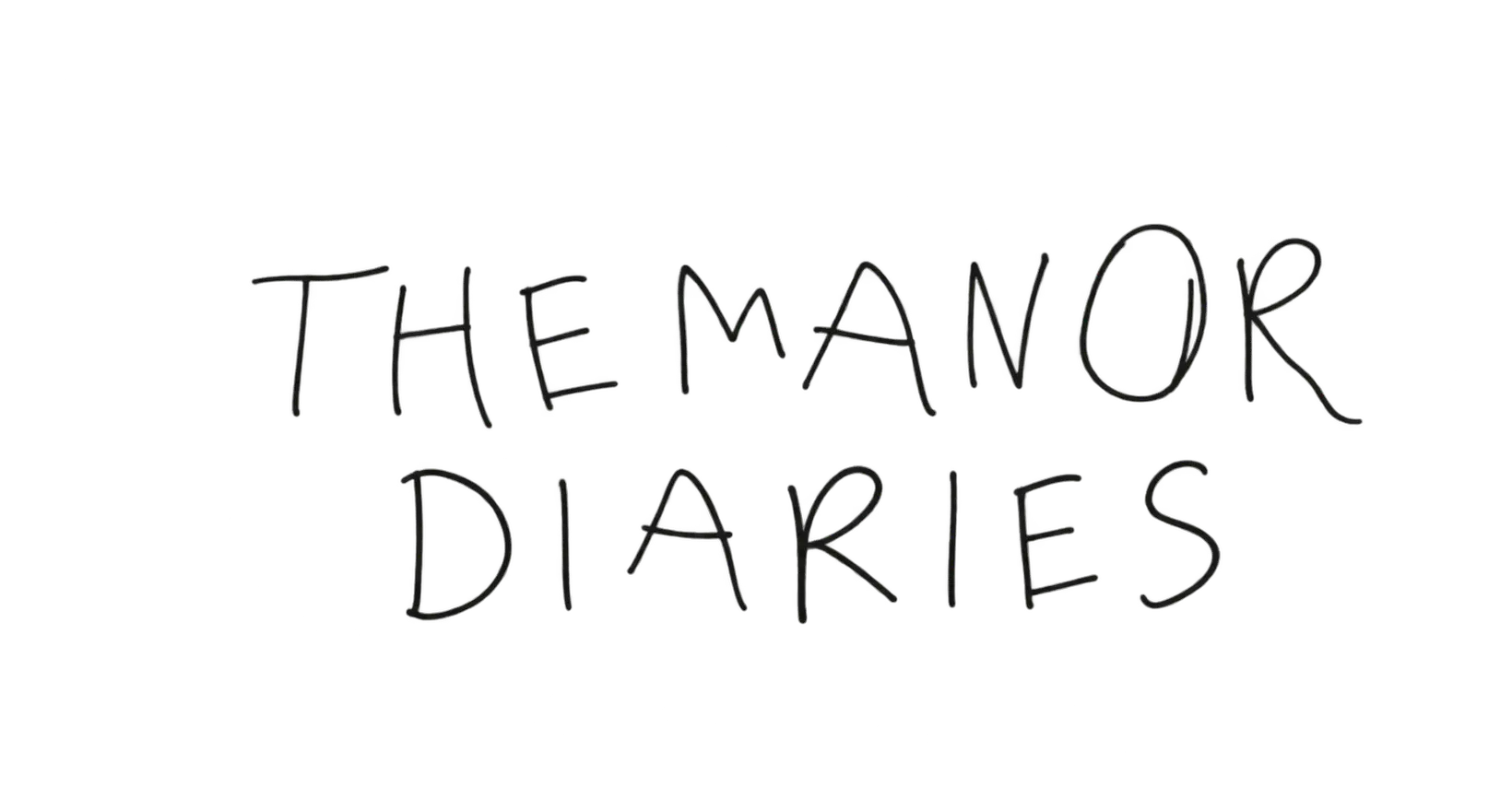 The Manor Diaries handwritten wordmark